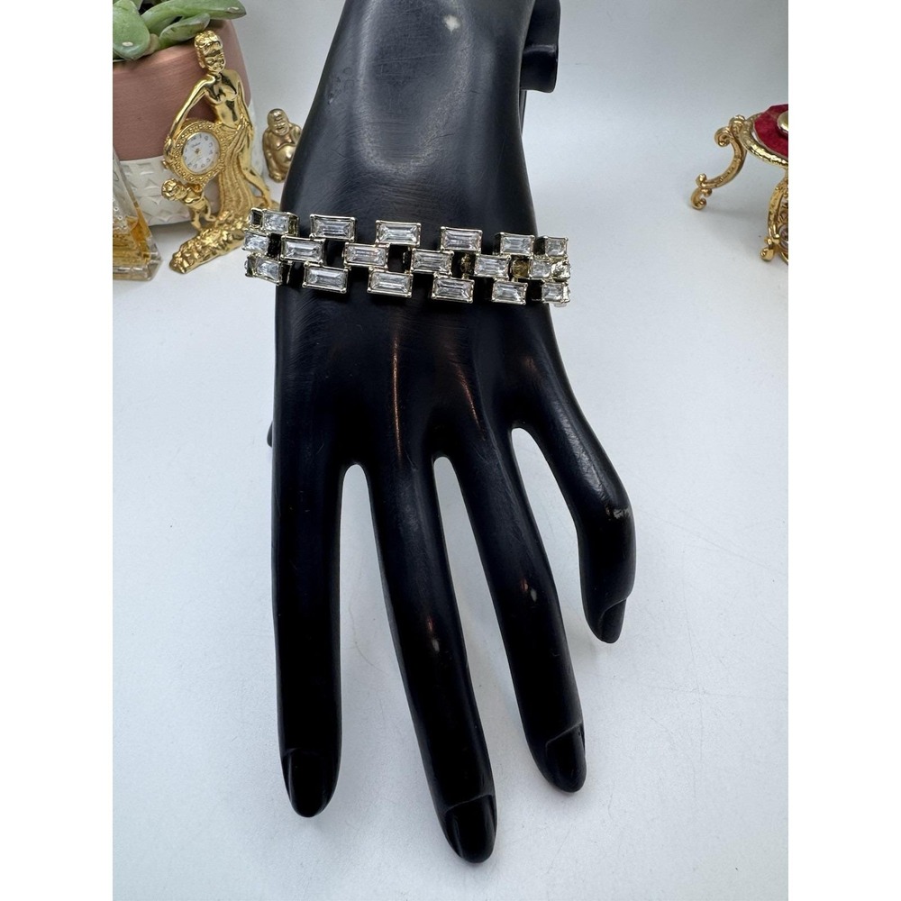 BRACELET Chunky Style Whit Rhinestone Costume JEWELRY - Rhinestone